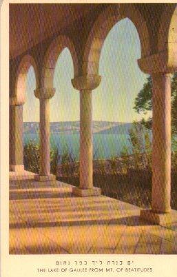 POSTAL PV04660: The Lake of Galilee from Mt. Of Beatitudes