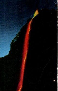 POSTAL PV04643: The fire fall, Yosemite National Park, California