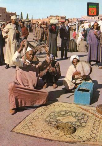 POSTAL PV04541: Encantador de serpientes, Marruecos