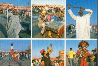 POSTAL PV04598: Place Djemaa, Marrakech