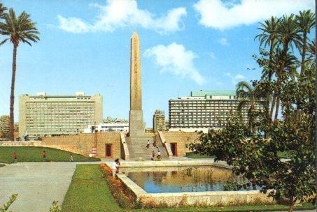 POSTAL PV04590: Nile Hilton Hotel and Obelisk of Ramses II, Cairo