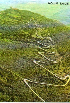 POSTAL PV04675: Monte Tabor birds eye view