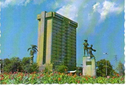 POSTAL PV04758: Aryaduta Hyatt Hotel dan Tugu Pak Tani, Jakarta