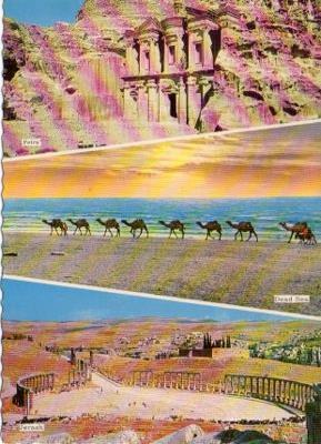 POSTAL PV04797: Vistas de Petras, Dead Sea and Jeresh