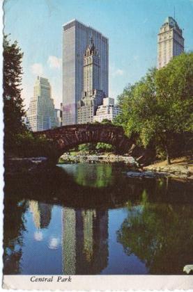 POSTAL PV04787: View of Central Park, New York