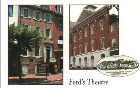POSTAL PV04356: Ford's Theatre and House where Lincoln died