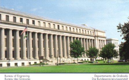 POSTAL PV04355: Bureau of engraving and printing, Washington D.C.