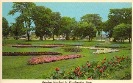 POSTAL PV04348: Sunken Gardens, Chicago