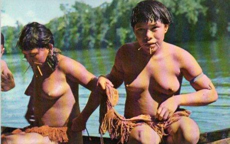 POSTAL PV04396: Muchachas indias tribu Guaica Territorio Amazonas, Venezuela