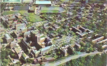 POSTAL PV04289: Aerial view Minneapolis Campus, University of Minnesota