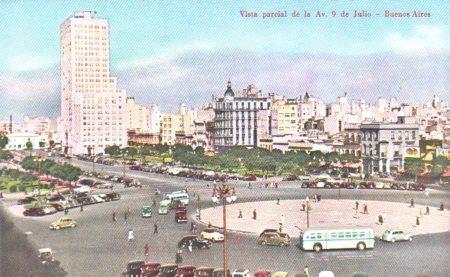 POSTAL PV04283: Vista parcial Avenida 9 de julio, Buenos Aires