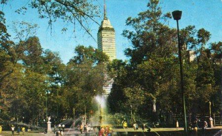 POSTAL PV04268: Alameda Central y Torre Latina en Mexico D. F.
