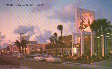 POSTAL PV04297: Motel Row, Miami Beach