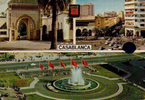 POSTAL PV04496: Puerta del Palacio Real en Casablanca