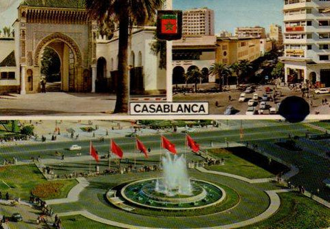 POSTAL PV04496: Puerta del Palacio Real en Casablanca