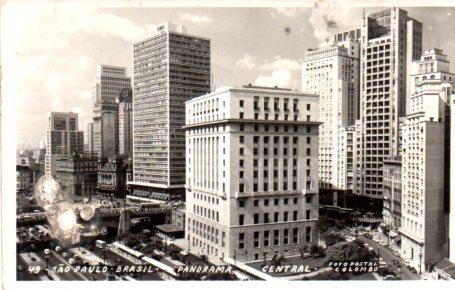 POSTAL PV04430: Panorama Central en Sao Paulo, Brasil