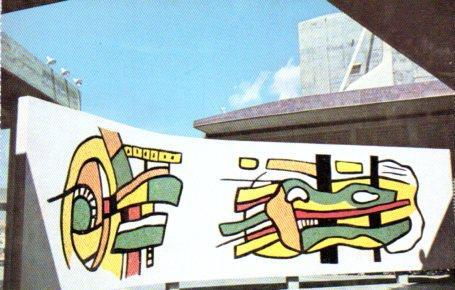 POSTAL PV04411: Mural Leger, Ciudad Universitaria de Caracas