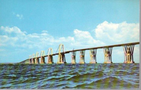 POSTAL PV04442: Puente sobre el lago en Maracaibo