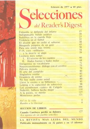 Selecciones del Reader s Digest febrero 1977: Finlandia se defiende del infarto- 