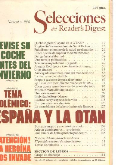 Selecciones del Reader s Digest noviembre 1980: Revise su coche antes del invier-