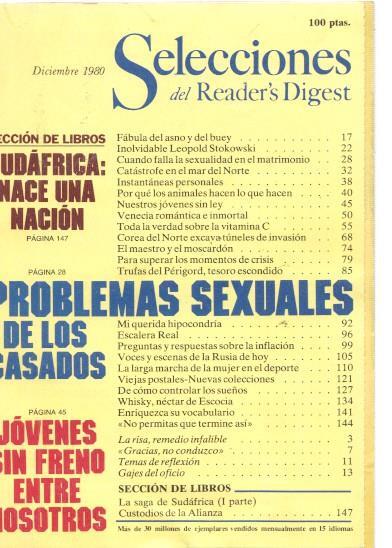 Selecciones del Reader s Digest diciembre 1980: Sudafrica: Nace una nacion- Pro-