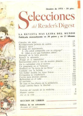 Selecciones del Reader s Digest octubre 1975: Carceles sin rejas- Revolucionaria