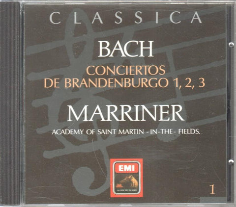 CD Musica: Classica 1 - Bach: Conciertos de Brandenburgo 1, 2, 3