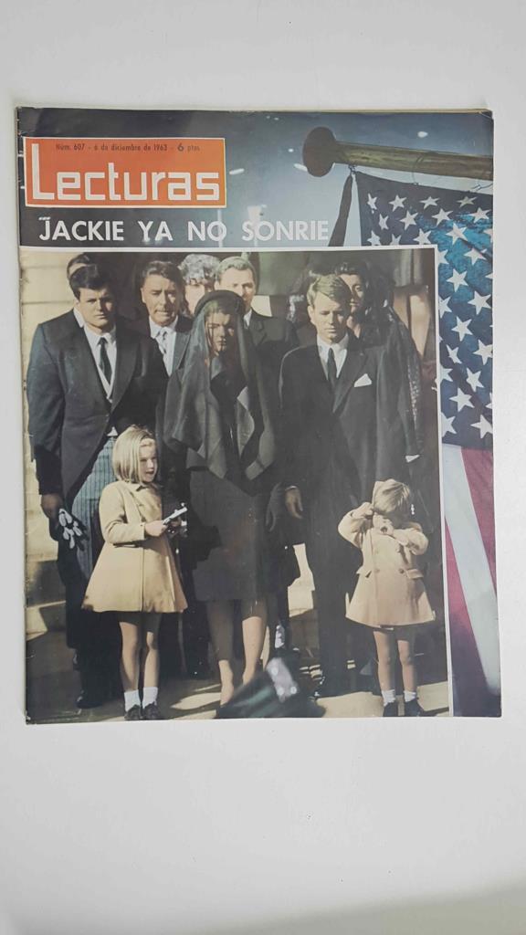 Revista Lecturas num 607, 6 diciembre de 1963 - El último adios a John F. Kennedy. Portada 