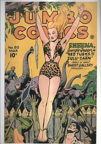 Poster DIN 4 numero 0913: Jumbo Comics cubierta numero 85 con Sheena de protagonista