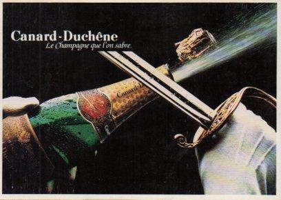 POSTAL PV05140: Publicidad Champagne Canard Duchene 1989