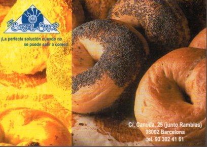 POSTAL PV05135: Publicidad The Bagel Shop en Barcelona