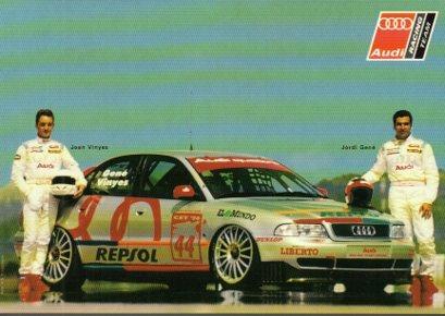POSTAL PV05184: Publicidad Audi Racing Team Jordi Gene y Joan Vinyes