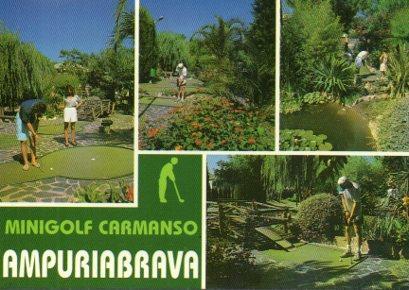 POSTAL PV05182: Publicidad Minigolf Carmanso, Ampuriabrava