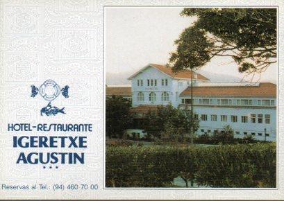 POSTAL PV05180: Publicidad American Express en hotel restaurante Igeretxe Agustin