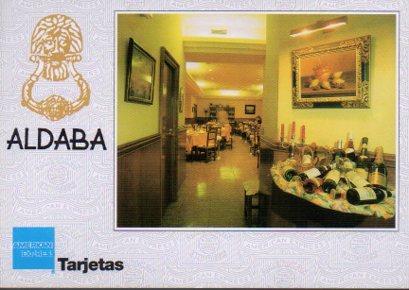 POSTAL PV05176: Publicidad American Express en Restaurante Aldaba, Zaragoza