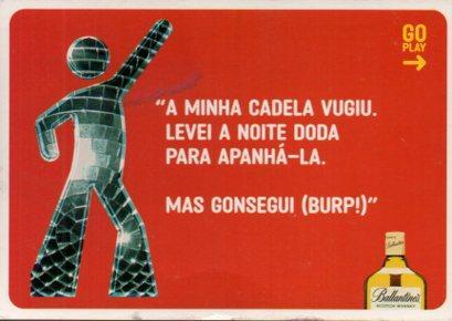 POSTAL PV05172: Publicidad Ballantines 