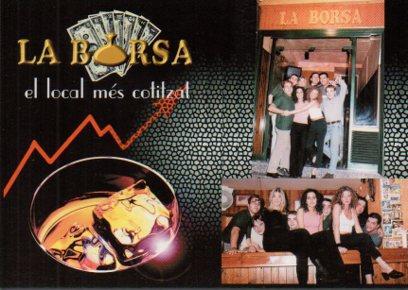 POSTAL PV05168: Publicidad La Borsa en Barcelona