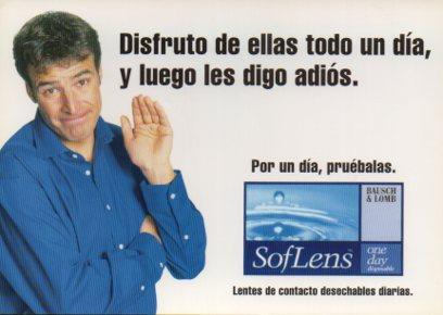 POSTAL PV05165: Publicidad Soflens de Bausch & Lomb