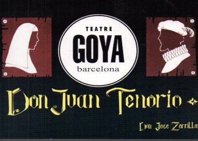 POSTAL PV05159: Publicidad Teatre Goya Barcelona Don Juan Tenorio