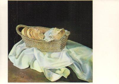 POSTAL PV05072: Corbeille de pain, Salvador Dali