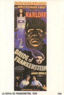 POSTAL PV05272: Publicidad La novia de Frankenstein 1935