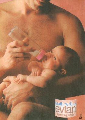 POSTAL PV05305: Publicidad Evian photo Vicky Ceelen