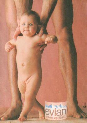 POSTAL PV05304: Publicidad Evian photo Vicky Ceelen