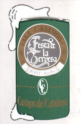 POSTAL PV05299: Publicidad Festa de la Cervesa a Casinos de Catalunya