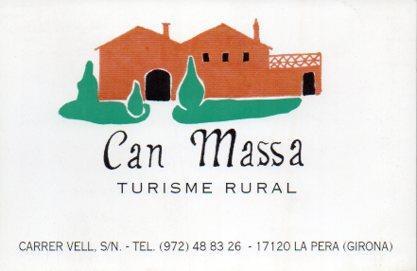 POSTAL PV05208: Publicidad Can Massa turisme rural, La Pera