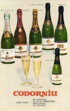 POSTAL PV05219: Publicidad Codorniu variedades cava