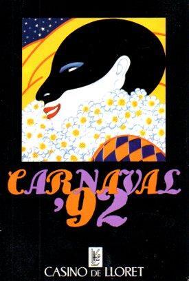 POSTAL PV05231: Publicidad Casino de Lloret carnaval 92
