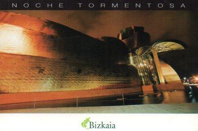 POSTAL PV04899: Publicidad Bizcaia noche tormentosa