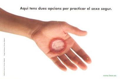 POSTAL PV04883: Publicidad aturar la sida www.fase.es 