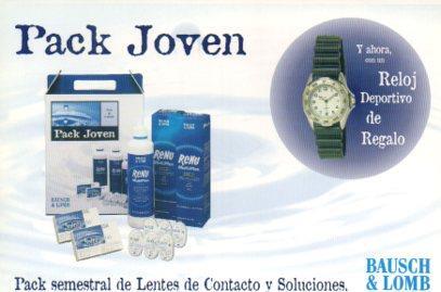POSTAL PV04907: Publicidad  Bausch & Lom pack joven